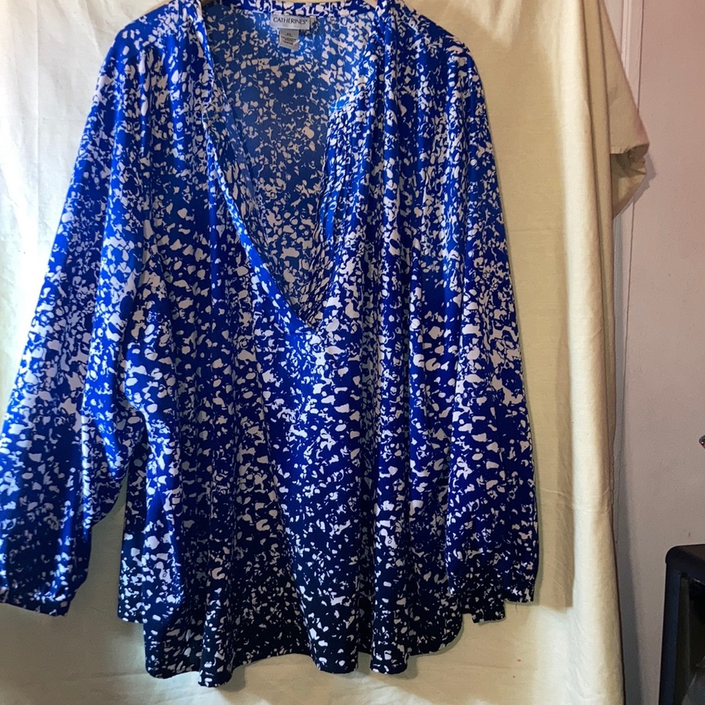 A nice new blue blouse .